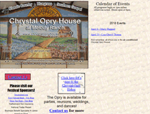 Tablet Screenshot of chrystalopryhouse.com